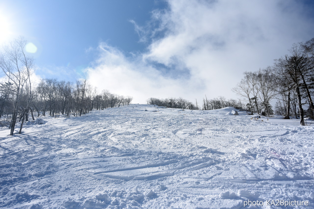 十勝サホロリゾート　雪質良好な北斜面『N3チャレンジコース』へエントリー!!